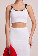 Contrast Cami and Skirt Set