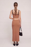 Contrast Cami and Skirt Set