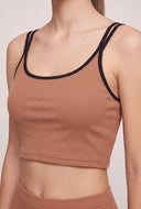 Contrast Cami and Skirt Set