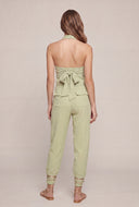 Dalia Halter Top and Tie Waist Pants Set