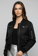 Aliza Cargo Pocket Bomber Jacket