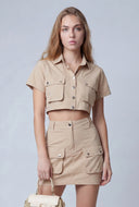 Myla Cargo Crop Shirt