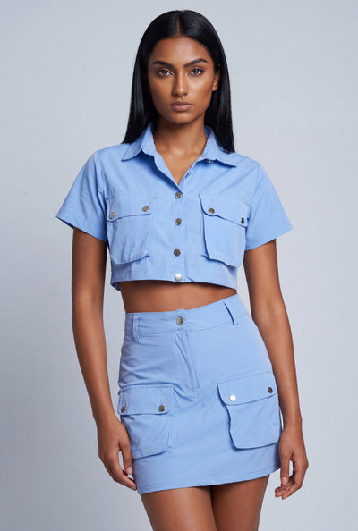 Myla Cargo Crop Shirt
