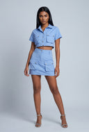 Myla Cargo Crop Shirt