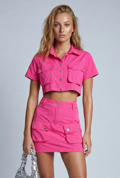 Myla Cargo Crop Shirt