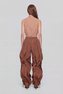 Rosalyn Cargo Crop Windbreaker Vest