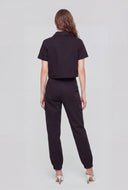 Jaylani Nylon Button Front Shirt
