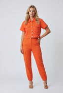 Jaylani Nylon Button Front Shirt