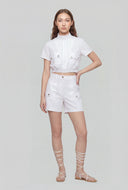 Gwendolyn Cargo Crop Windbreaker Jacket