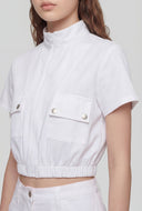 Gwendolyn Cargo Crop Windbreaker Jacket