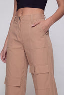 Nylon Cargo Pocket Pants