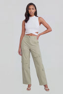 Nylon Cargo Pocket Pants