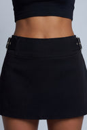 Aliya Buckle Mini Skirt
