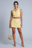 Aliya Buckle Mini Skirt