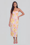 Brynlee Tie Dye Strapless Hanky Crop Top