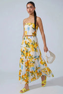 Magdalena Limoncello Tiered Maxi Skirt