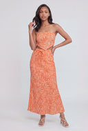 Seaside Drawstring Maxi Skirt
