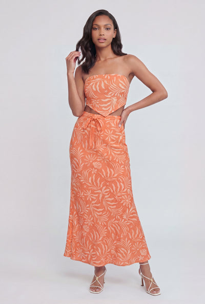 Seaside Drawstring Maxi Skirt
