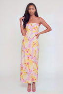Brynlee Tie Dye Faux Wrap Maxi Skirt