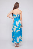 Brynlee Tie Dye Faux Wrap Maxi Skirt