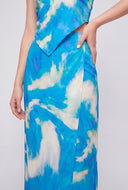 Brynlee Tie Dye Faux Wrap Maxi Skirt