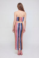 Lacey Textured Pattern Maxi Skirt