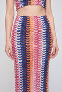 Lacey Textured Pattern Maxi Skirt