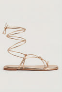 Gladiator Knotted Lace-Up Sandals