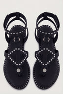 Studded Gladiator Ankle Strap Sandals