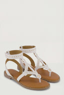 Studded Gladiator Ankle Strap Sandals