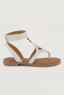 Studded Gladiator Ankle Strap Sandals