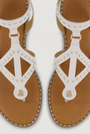Studded Gladiator Ankle Strap Sandals