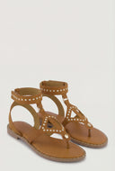 Studded Gladiator Ankle Strap Sandals