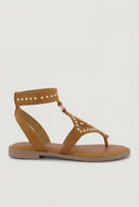 Studded Gladiator Ankle Strap Sandals