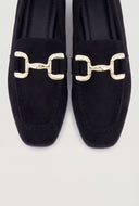 Yasmin Horsebit Faux Suede Loafers