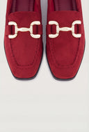 Yasmin Horsebit Faux Suede Loafers