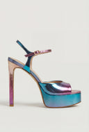 Gold Trim Platform Stiletto Sandals