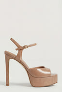 Gold Trim Platform Stiletto Sandals