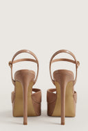 Gold Trim Platform Stiletto Sandals