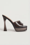 Jelly Band Spool Heel Sandals