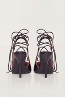 Lace-Up Slingback Pumps