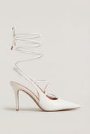 Lace-Up Slingback Pumps