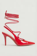 Lace-Up Slingback Pumps