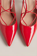Lace-Up Slingback Pumps