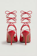 Lace-Up Slingback Pumps