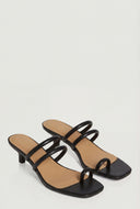 Novah Jelly Toe Loop Kitten Heel Sandals