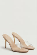 Peep Toe Stiletto Sandals