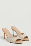 Pearl Embellished Stiletto Heels