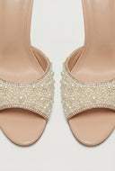 Pearl Embellished Stiletto Heels