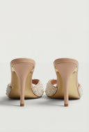 Pearl Embellished Stiletto Heels